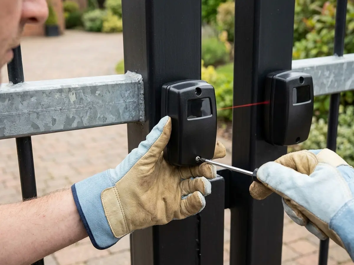 Sensor de barreira para segurança de portões
